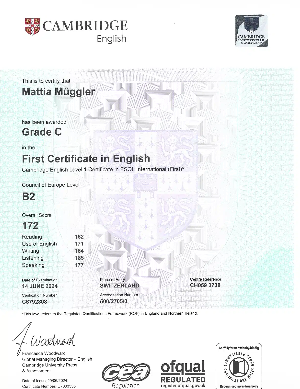 Cambridge English: First (FCE - B2)